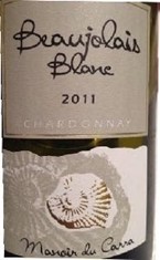Bourgogne Manoir du Carra, Beaujolais Blanc Chardonnay 2016